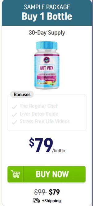 Buy 1 bottle of Gut Vita digestive support supplement – best deal for gut health