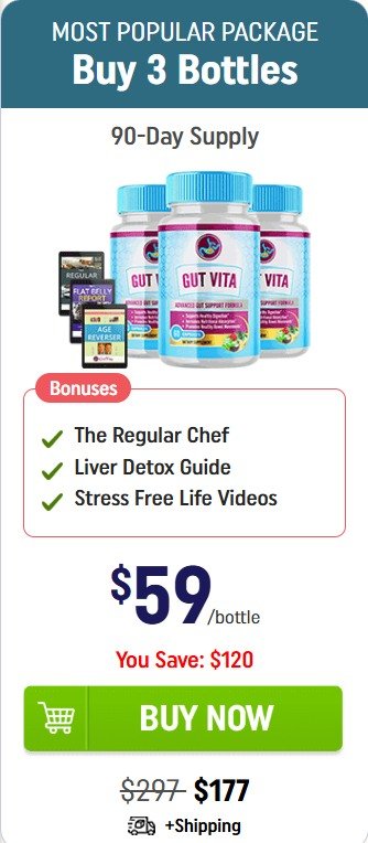 Get 3 bottles of Gut Vita for extended gut health – best value pack